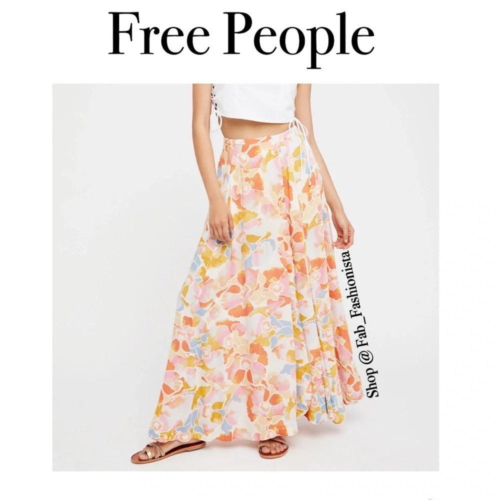 Free People Maxi Skirt Size 2 Floral Print